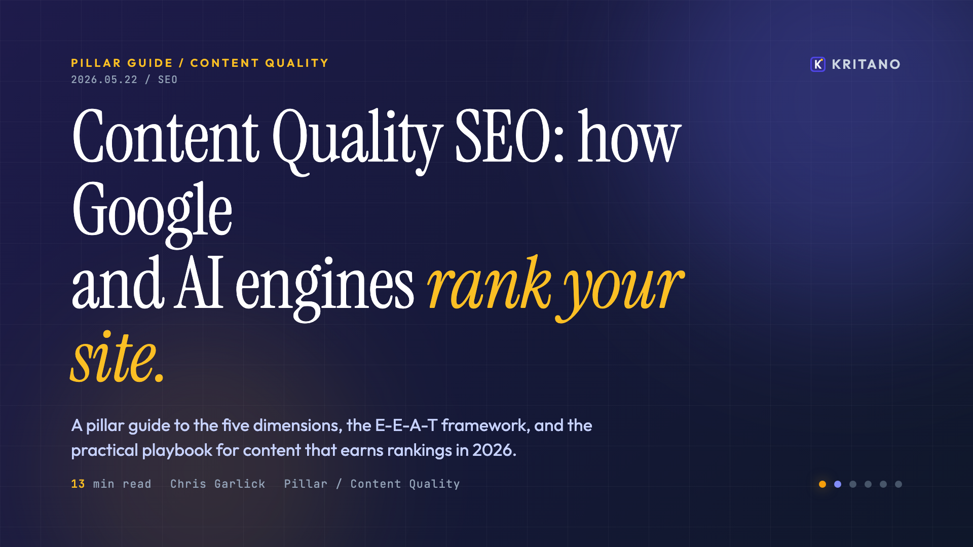 Content Quality SEO: How google and AI Engines rank your site