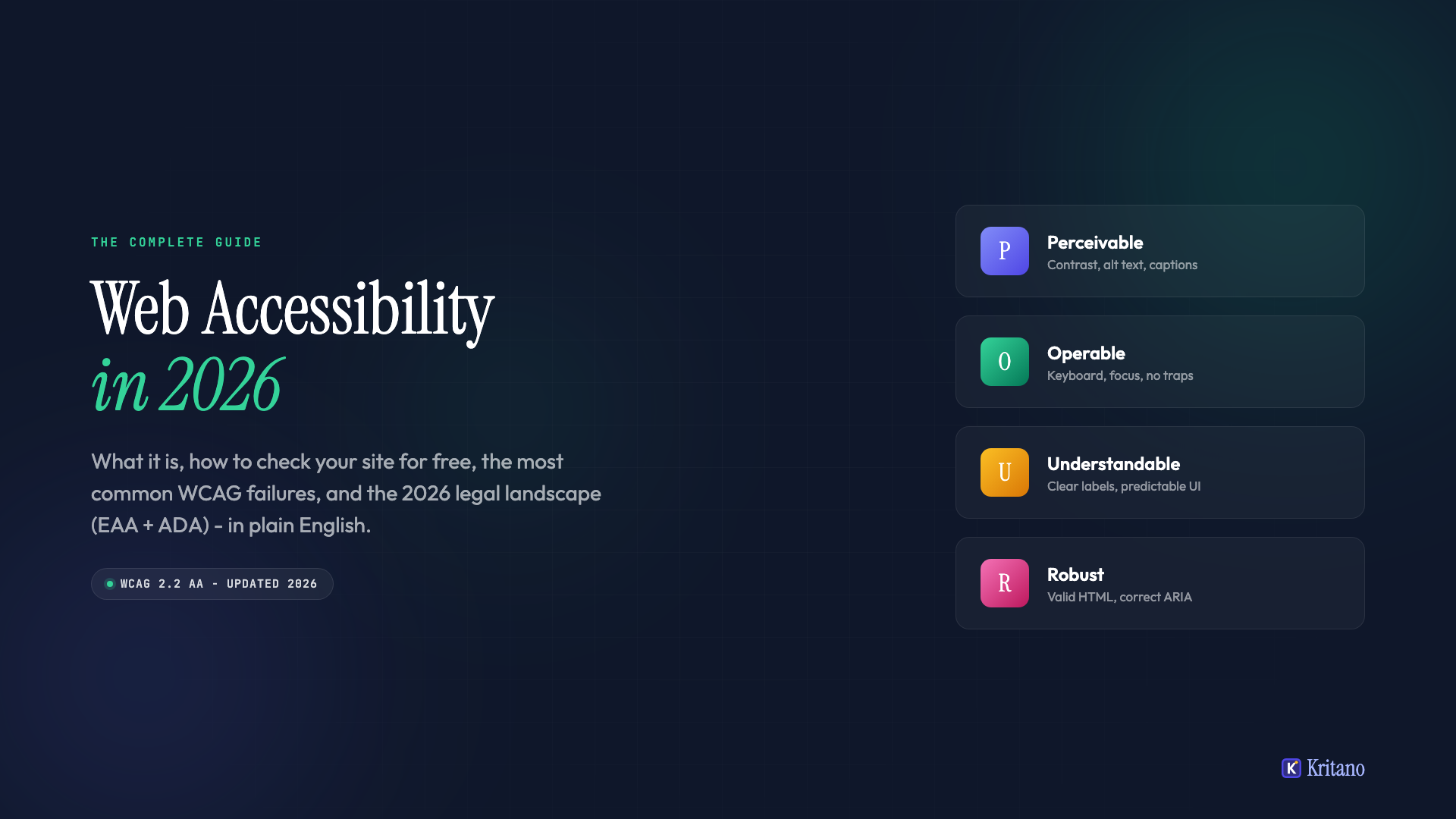 Web Accessibility in 2026 - Full Guide